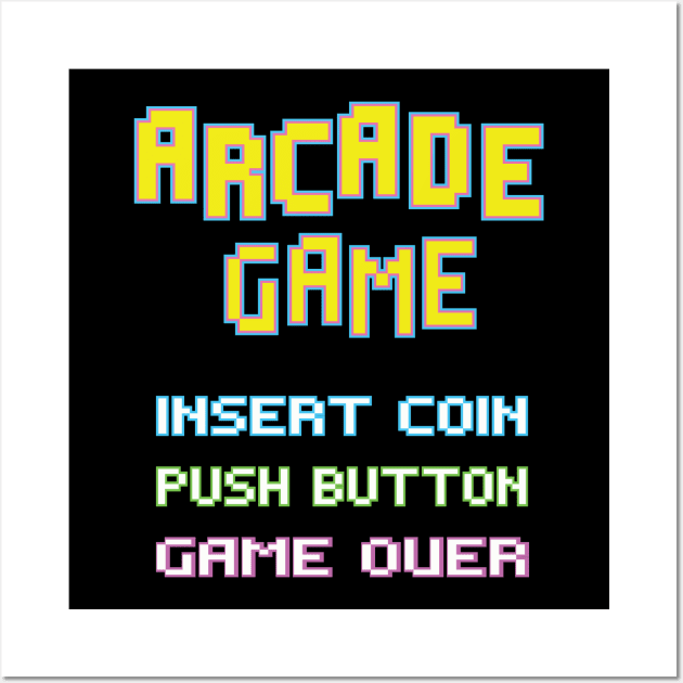 Arcade game Retro Gaming Wall Art by DonVector